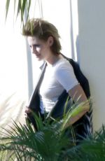 KRISTEN SYEWART on the Set of a Photoshoot in Los Angeles 06/24/2015
