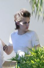 KRISTEN SYEWART on the Set of a Photoshoot in Los Angeles 06/24/2015