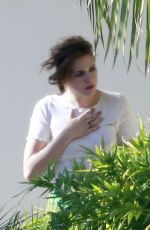 KRISTEN SYEWART on the Set of a Photoshoot in Los Angeles 06/24/2015
