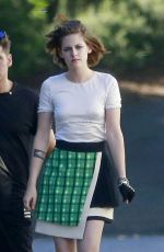 KRISTEN SYEWART on the Set of a Photoshoot in Los Angeles 06/24/2015