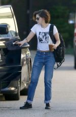 KRISTEN SYEWART on the Set of a Photoshoot in Los Angeles 06/24/2015