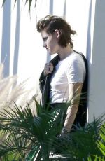 KRISTEN SYEWART on the Set of a Photoshoot in Los Angeles 06/24/2015