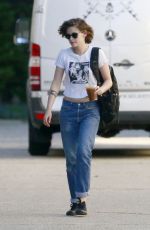 KRISTEN SYEWART on the Set of a Photoshoot in Los Angeles 06/24/2015
