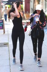 KYLIE and KENDALL JENNER in Tights Out and About in Beverly Hills 06/21/2015