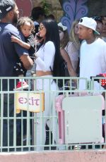 KYLIE JENNER at Disneyland for North West