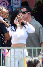 KYLIE JENNER at Disneyland for North West