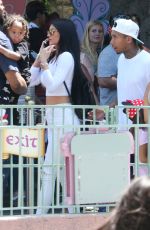 KYLIE JENNER at Disneyland for North West