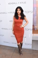 KYLIE JENNER at Kendall + Kylie Fashion Line at Topshop Launch Party in Los Angeles