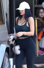 KYLIE JENNER in Tights Out and About in Beverly Hills 06/20/2015