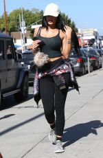 KYLIE JENNER in Tights Out and About in Beverly Hills 06/20/2015
