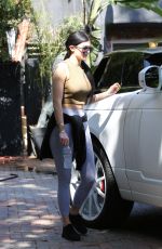 KYLIE JENNER Leaves a Friend in Bevrly Hills 06/28/2015