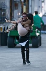 KYLIE JENNER on the Set of Do It Again Music Video in Malibu