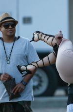 KYLIE JENNER on the Set of Do It Again Music Video in Malibu
