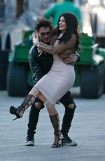 KYLIE JENNER on the Set of Do It Again Music Video in Malibu