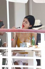 KYLIE JENNER Out for Lunch in Cannes 06/24/2015