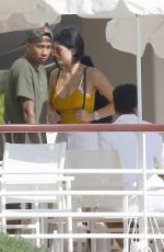 KYLIE JENNER Out for Lunch in Cannes 06/24/2015