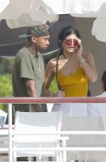 KYLIE JENNER Out for Lunch in Cannes 06/24/2015