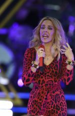 KYLIE MINOGUE Performs at Haydock Race Corse in Liverpool