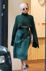 LADY GAGA Arrives at Bikram Yoga Centre in London 06/08/2015