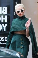 LADY GAGA Arrives at Bikram Yoga Centre in London 06/08/2015