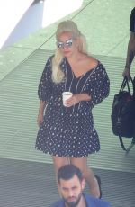 LADY GAGA Arrives at Heathrow Airport in London 06/07/2015