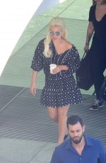 LADY GAGA Arrives at Heathrow Airport in London 06/07/2015