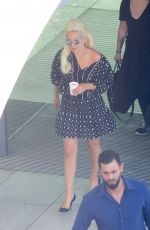LADY GAGA Arrives at Heathrow Airport in London 06/07/2015