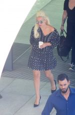 LADY GAGA Arrives at Heathrow Airport in London 06/07/2015