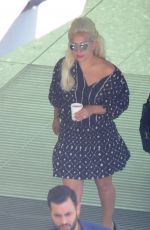 LADY GAGA at Heathrow Airport in London 06/07/2015
