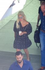 LADY GAGA at Heathrow Airport in London 06/07/2015