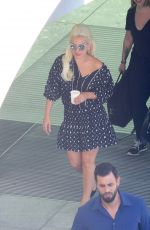 LADY GAGA at Heathrow Airport in London 06/07/2015