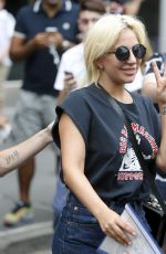 LADY GAGA Leaves Her Apartment in New York 06/23/2015