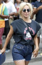 LADY GAGA Leaves Her Apartment in New York 06/23/2015