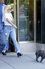 LADY GAGA Leaves Her Apartment in New York 06/26/2015