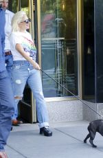 LADY GAGA Leaves Her Apartment in New York 06/26/2015