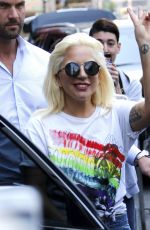 LADY GAGA Leaves Her Apartment in New York 06/26/2015