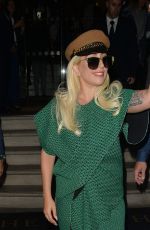 LADY GAGA Leaves Her Hotel in London 06/07/2015