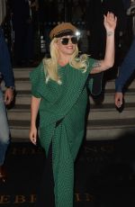 LADY GAGA Leaves Her Hotel in London 06/07/2015
