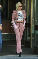 LADY GAGA Leves Her Apartment in New York 06/25/2015