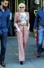 LADY GAGA Leves Her Apartment in New York 06/25/2015