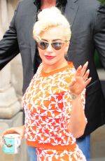 LADY GAGA Out and About in London 06/09/2015