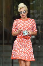 LADY GAGA Out and About in London 06/09/2015