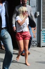 LADY GAGA Out and About in New York 06/19/2015
