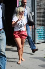 LADY GAGA Out and About in New York 06/19/2015