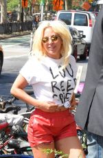 LADY GAGA Out and About in New York 06/19/2015