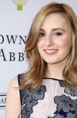 LAURA CARMICHAEL at An Afternoon with Downton Abbey Talent Panek in Beverky Hills