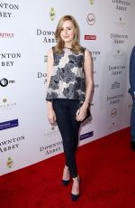 LAURA CARMICHAEL at An Afternoon with Downton Abbey Talent Panek in Beverky Hills
