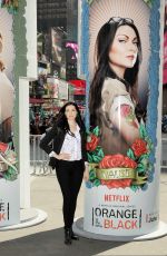 LAURA PREPON at Times Square in New York 06/10/2015