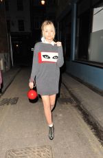 LAURA WHITMORE Arrives at the Groucho Club in London 06/03/2015