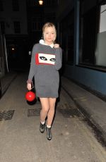 LAURA WHITMORE Arrives at the Groucho Club in London 06/03/2015